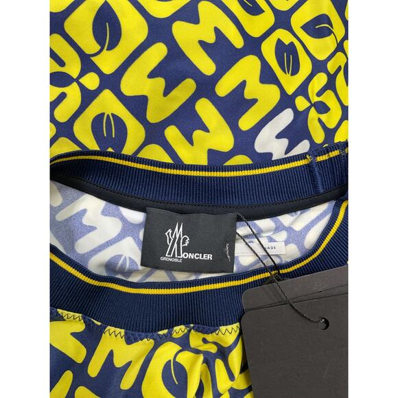 Moncler 'Day-Namic' Yellow Polyamide Short Sleeve T-Shirt Size S - NWT - Picture 4 of 5